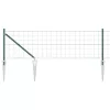 Kerítés oszlopokkal Zöld 0.8 x 25 m Acél
