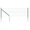 Kerítés oszlopokkal Zöld 0,6 x 10 m Acél