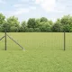 Kerítés oszlopokkal Szürke 0.8 x 10 m Acél