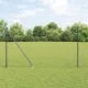 Kerítés oszlopokkal Szürke 1.6 x 10 m Acél