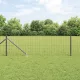 Kerítés oszlopokkal Szürke 0,6 x 25 m Acél