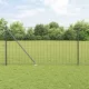 Kerítés oszlopokkal Szürke 1 x 25 m Acél