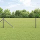 Kerítés oszlopokkal Szürke 0.8 x 10 m Acél