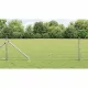Kerítés oszlopokkal Ezüst 0,4 x 10 m Acél