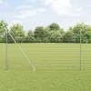 Kerítés oszlopokkal Ezüst 1.6 x 10 m Acél