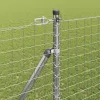 Kerítés oszlopokkal Ezüst 1.6 x 10 m Acél