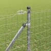 Kerítés oszlopokkal Ezüst 1.4 x 10 m Acél