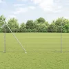 Kerítés oszlopokkal Ezüst 1.6 x 10 m Acél