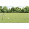 Kerítés oszlopokkal Ezüst 0,6 x 10 m Acél