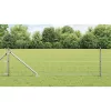 Kerítés oszlopokkal Ezüst 0,6 x 10 m Acél