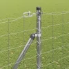 Kerítés oszlopokkal Ezüst 1.6 x 10 m Acél