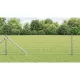 Kerítés oszlopokkal Ezüst 0,4 x 25 m Acél