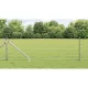 Kerítés oszlopokkal Ezüst 0,6 x 25 m Acél