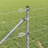 Kerítés oszlopokkal Ezüst 0,6 x 25 m Acél