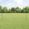 Kerítés oszlopokkal Ezüst 0.4 x 50 m Acél
