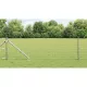 Kerítés oszlopokkal Ezüst 0,6 x 10 m Acél