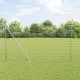 Kerítés oszlopokkal Ezüst 1.5 x 10 m Acél