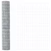 Kerítés oszlopokkal Ezüst 1.5 x 10 m Acél