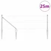 Kerítés oszlopokkal Ezüst 0.8 x 25 m Acél