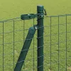 Kerítés oszlopokkal Zöld 1.2 x 10 m Acél