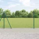 Kerítés oszlopokkal Zöld 1.2 x 10 m Acél