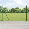 Kerítés oszlopokkal Zöld 1.4 x 10 m Acél