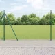 Kerítés oszlopokkal Zöld 1.4 x 10 m Acél