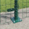 Kerítés oszlopokkal Zöld 0.8 x 25 m Acél
