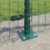 Kerítés oszlopokkal Zöld 0.4 x 50 m Acél