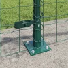 Kerítés oszlopokkal Zöld 0.4 x 50 m Acél