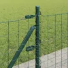 Kerítés oszlopokkal Zöld 0.4 x 50 m Acél
