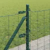 Kerítés oszlopokkal Zöld 0.4 x 50 m Acél