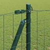 Kerítés oszlopokkal Zöld 1.2 x 25 m Acél