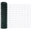 Kerítés oszlopokkal Zöld 1.2 x 25 m Acél