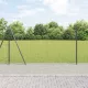 Kerítés oszlopokkal Szürke 1.2 x 10 m Acél