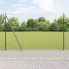 Kerítés oszlopokkal Szürke 1.4 x 10 m Acél