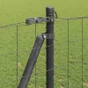 Kerítés oszlopokkal Szürke 1.2 x 10 m Acél
