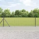 Kerítés oszlopokkal Szürke 0,6 x 25 m Acél