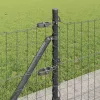 Kerítés oszlopokkal Szürke 0,6 x 25 m Acél