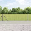 Kerítés oszlopokkal Szürke 0,4 x 25 m Acél