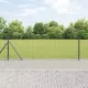 Kerítés oszlopokkal Szürke 0,4 x 25 m Acél