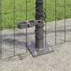 Kerítés oszlopokkal Szürke 0.8 x 25 m Acél