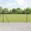 Kerítés oszlopokkal Szürke 1.2 x 25 m Acél