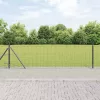 Kerítés oszlopokkal Szürke 0,4 x 25 m Acél