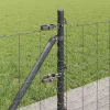 Kerítés oszlopokkal Szürke 0,4 x 25 m Acél