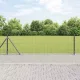 Kerítés oszlopokkal Szürke 0.4 x 50 m Acél