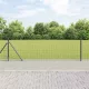 Kerítés oszlopokkal Szürke 0,4 x 25 m Acél