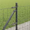 Kerítés oszlopokkal Szürke 0,4 x 25 m Acél