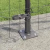 Kerítés oszlopokkal Szürke 0.8 x 25 m Acél