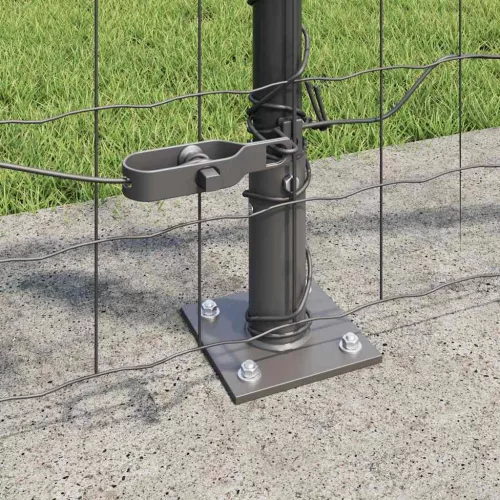 Kerítés oszlopokkal Szürke 0.8 x 25 m Acél
